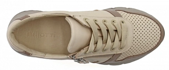 Кроссовки ортопедические женские Ортомода 92250-Х-003 бежевые кожаные фото 5