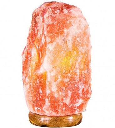 Соляная лампа на деревянной основе (5-7 кг) фото 1