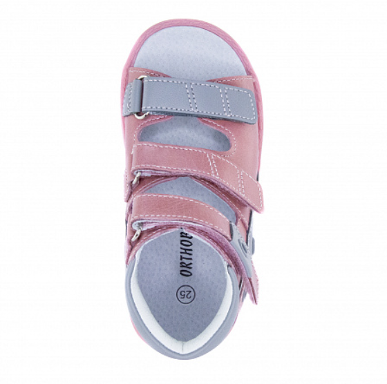 Сандали ортопедические Orthoboom 27057-01, цв. розово-серый фото 4