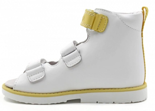 Сандалии ортопедические  с открытым носом цв.белый 2208-Х-СВ-023 ДЦП  фото 4