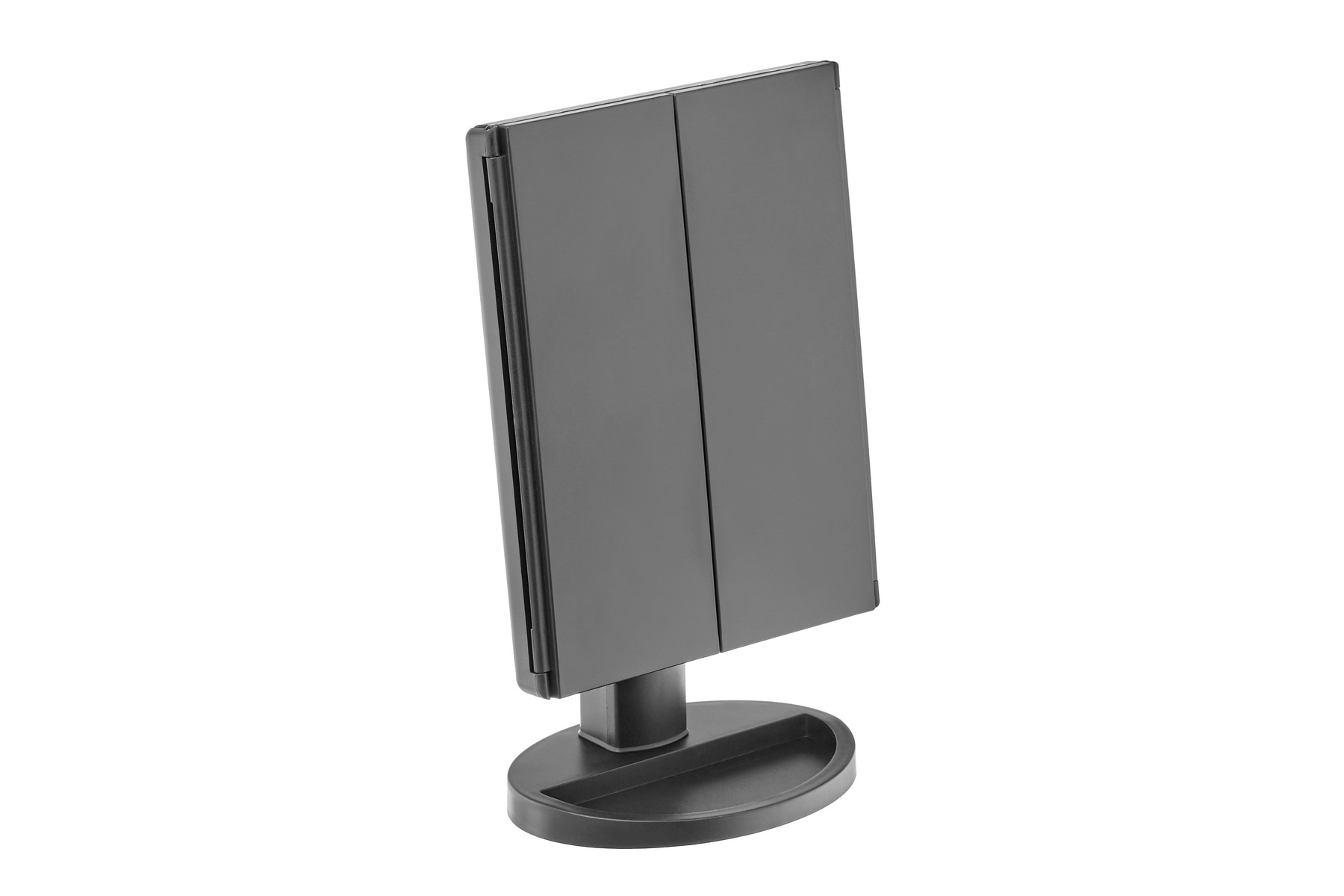 Настольное 3D зеркало с подсветкой и с увеличением для макияжа, раскладное, 24 LED лампы фото 3