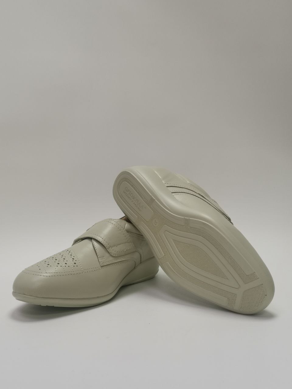 Полуботинки ортопедические женские Ортомода 8234 В кожаные для широкой стопы бежевые фото 4