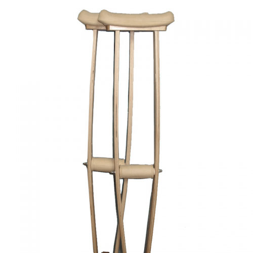 Костыль деревянный (детские) 01-КИ (мягкие накладки) фото 1