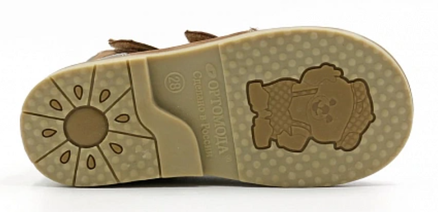 Сандалии ортопедические с высоким берцем детские Ортомода 21831-Х-002, цвет коричневый фото 5