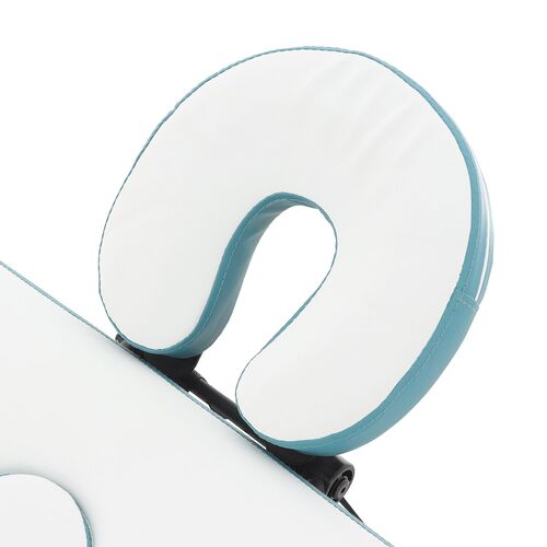 Массажный стол складной Med-mos JFAL01A 3-х секционный, алюминиевая рама, двуцветный, ложе 185х70 фото 30