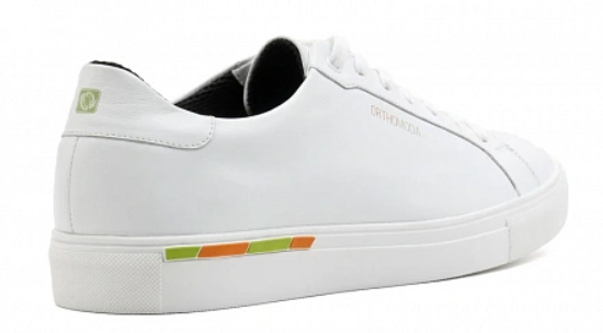 Кеды ортопедические мужские кожаные Ортомода 61145-Х-605 увеличенной полноты белые фото 3