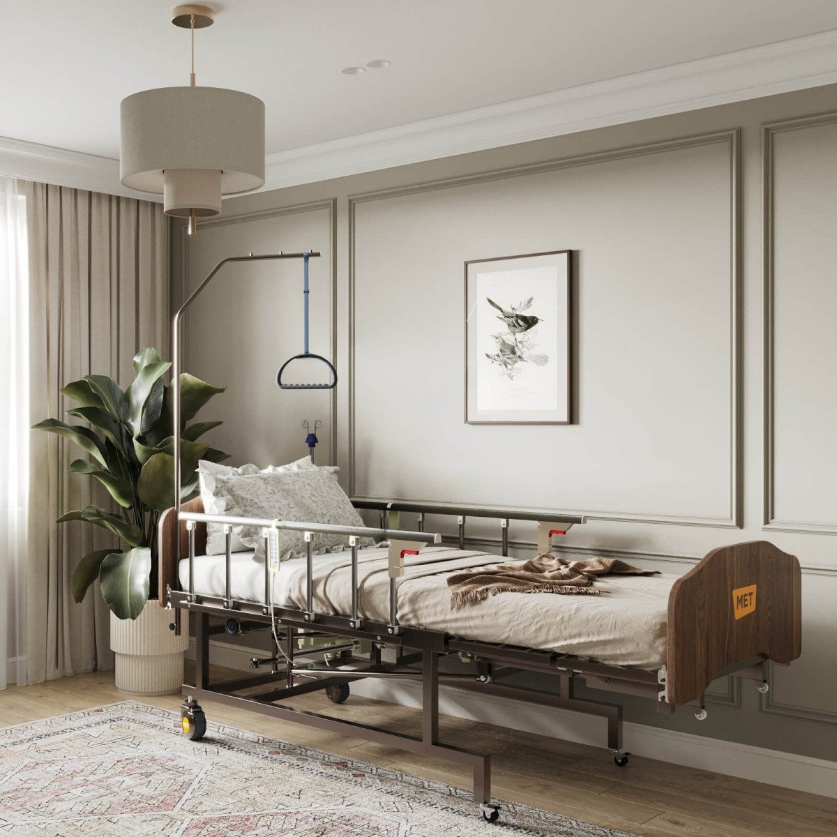 Кровать медицинская электрическая удлиненная MET REVEL L фото 19