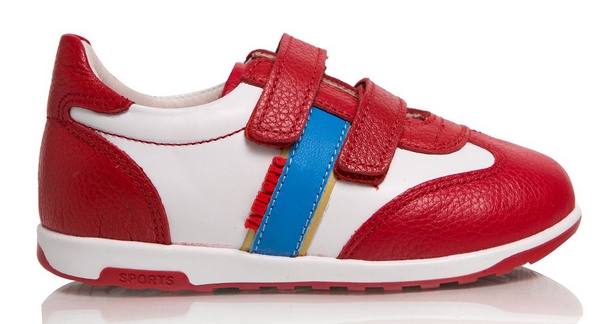 Кроссовки красный/белый, кожа , лип 271-08 фото 2