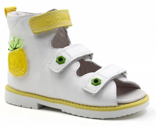 Сандалии ортопедические  с открытым носом цв.белый 2208-Х-СВ-023 ДЦП  фото 1