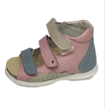 Сандалии с открытым носом Б2-155-103-227-1 цвет розовый/синий фото 2